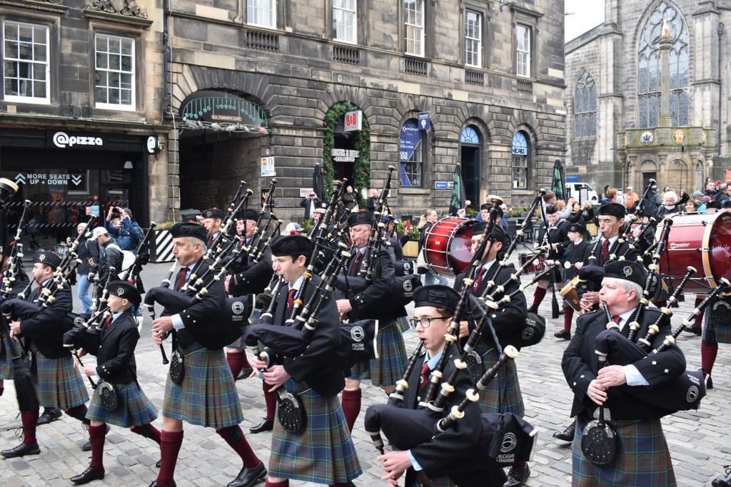 Stockbridge Pipe Band - May Day Parade, Edinburgh - May 2020